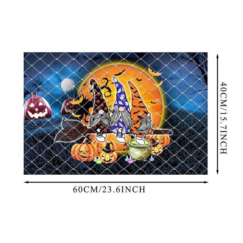 2pcs Halloween Foot Mats Ethnic Festival Decorative Floor Mats Easy To Take Care of Door Mats
