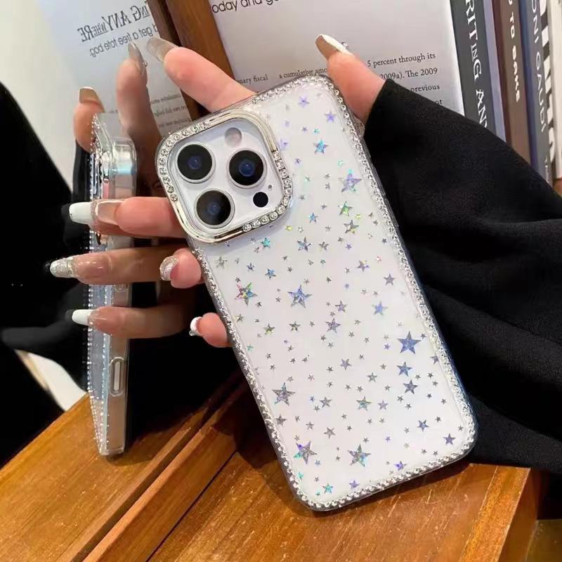 High-End Rhinestone Star Drop-Proof Case for iPhone 17 Pro Max / iPhone 16 Pro