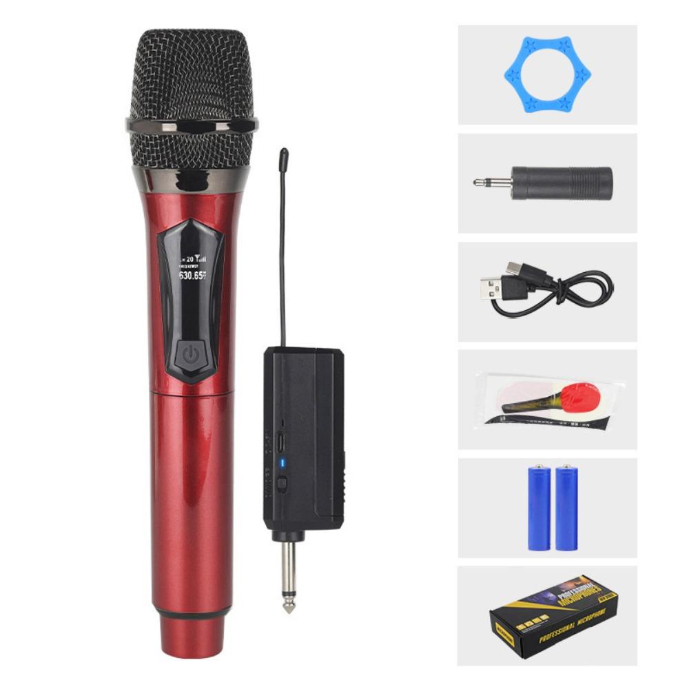 Rechargeable Wireless Microphone Anti Howling Wireless Microphone System  Stage Performance