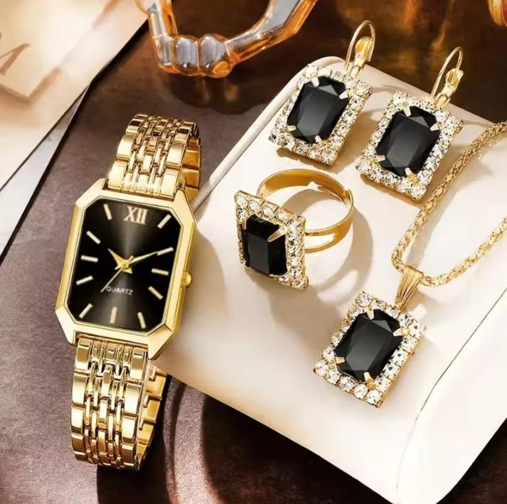 

Roman Literal Steel Belt Watch Female Gypsy Temperament Business Quartz Watch Hip-Hop Wind Full Diamond Bracelet Set large price