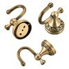 Decorative Brass Towel Hook With Smooth Brushed Finish Elegant Retro Styles Bathroom Accessory Towel Rack