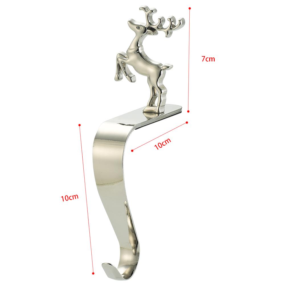 1pc Stocking Hook Gold Mantle Stocking Holder Non-slip Mat