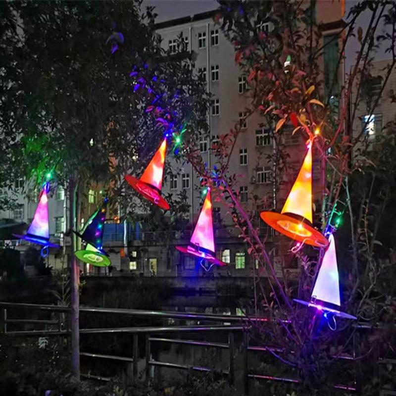 LED Light-up Witch Hat - Halloween Ghost Festival Decoration Prop