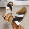 Fashion Summer Women Wedge Sandals Premium Orthopedic Open Toe Sandals Vintage Anti-slip Leather Casual Platform Retro Shoes for Women