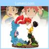 Enchanting Miyazaki Anime Ponyo And Sosuke Figurine Model With Captivating Details
