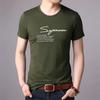 Text Print T-shirt Summer Short Sleeve Thin Shirt Casual Business Pullover Fashion Elegant Slim O-Neck Tees Men Clothing