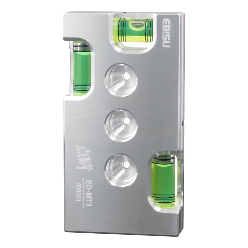 Niigata Seiki SK Mori Level, Pointing, Electrician's Level, Horizontal/Vertical, with 50mm Diameter Hole Saw Marking Hole, ED-MT1