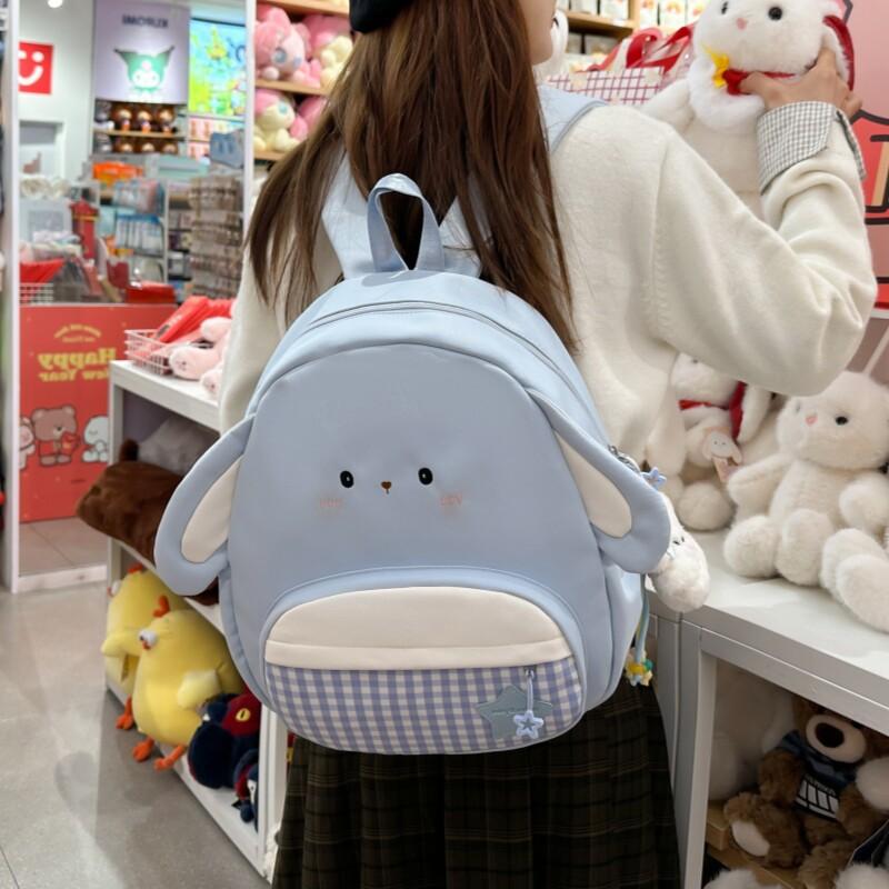 Schoolbag High Value Cartoon Backpack Girls Japanese ins Style Cute Rabbit Student Small Backpack Versatile Campus School Bag