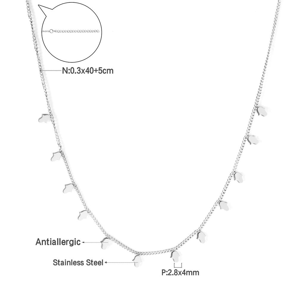 Woman Collier Golden Chains Necklaces Bohemia Star Heart Elegant Stainless Steel Jewelry Trendy
