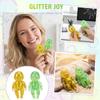 Sensory Stress Relief Toy Squeeze Doll Filled with Glitter for Hand Therapy and Anxiety Reduction Durable Flexible Material