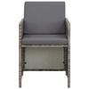 Maison Exclusive - Chaises de jardin lot de 2 avec coussins Résine tressée Gris