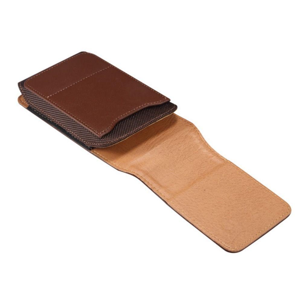 Textured Design PU Leather Belt Clip Case Card Slot Vertical Cover for Smartphones