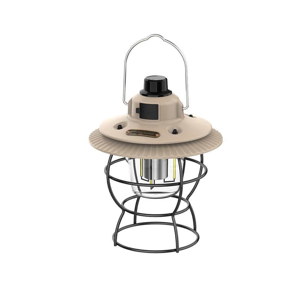 Outdoor retro camping light LED camping light atmosphere light tent horse lantern camping rechargeable camp light portable hanging light