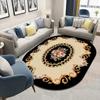 Oval Carpet Cushion Bedroom Sofa Bed Front Carpet Living Room Bedside Rug Washable Mat