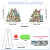 2 Stück 2D Flaches DIY Diamantmalerei Set Strassstein Diamantkunst Fensteranhänger Diamantkunst Anhänger DIY Heimdeko Hängender Charme