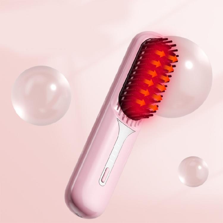 Cordless Hair Straightener With Adjustable Precise Temperature Control Portable Rechargeable Straightening Comb
