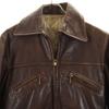 VINTAGE 60s 70s Talon Zip Tears Talon Single riders jacket Brown Men's Used