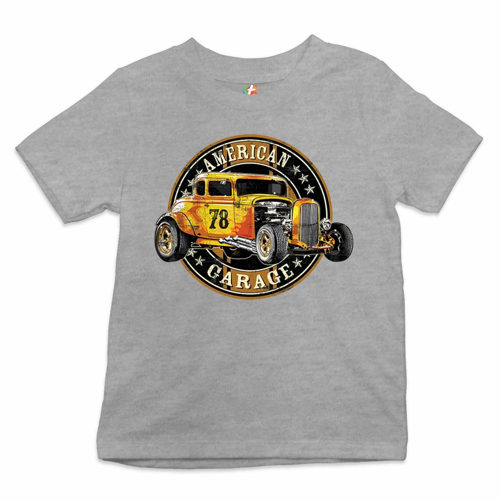American Garage Youth kids boys T-Shirt Retro Hot Rod Vintage American Muscle Kids 140