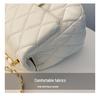 2024 Spring Women's Argyle Chain Crossbody Bag - High-End Fashion with Little Golden Ball Accent