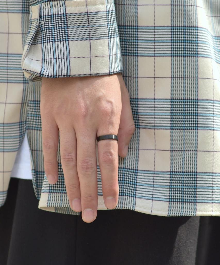 Lionheart Duo Ring, Enviro Surgical Stainless Steel, Men's, Black, Size 15