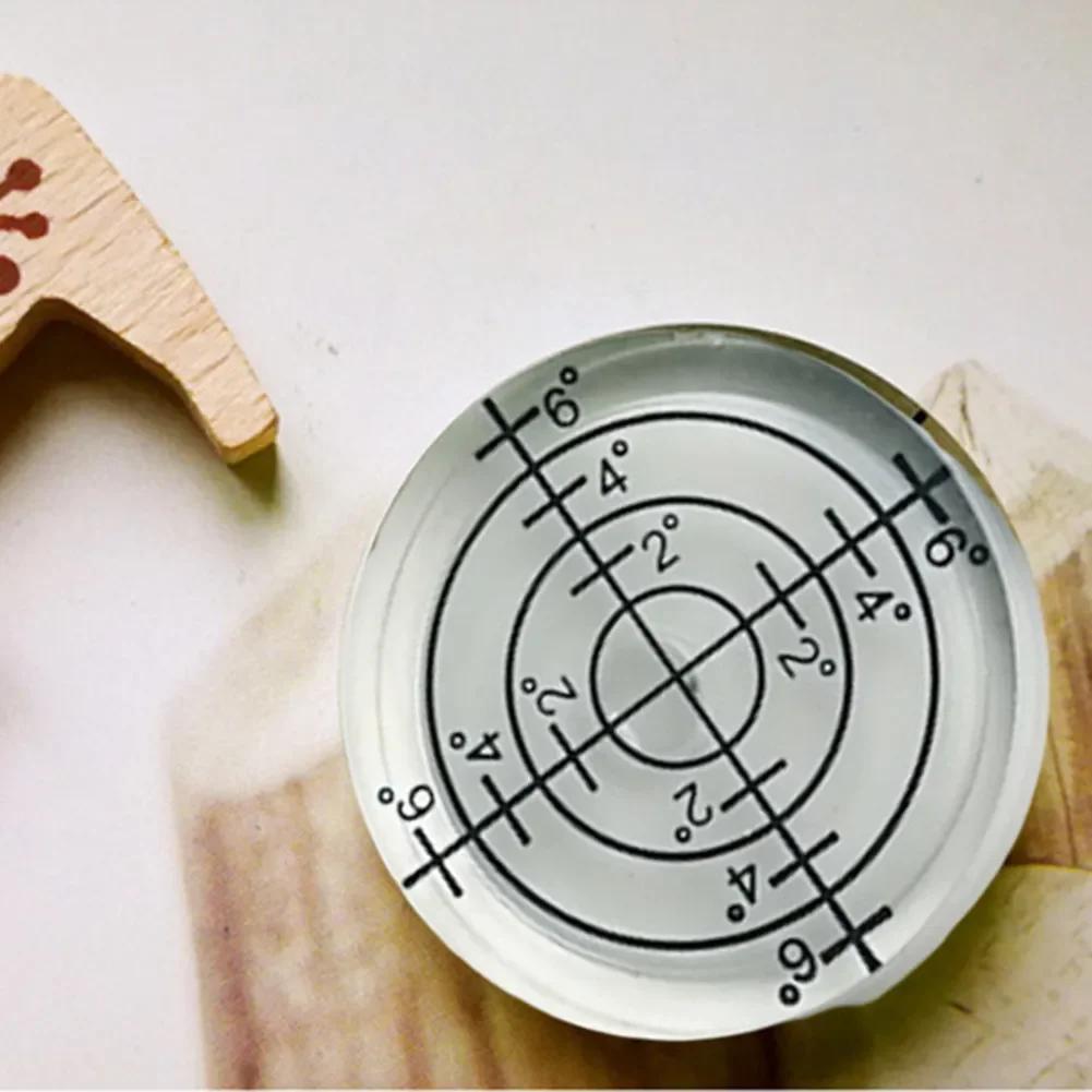 1pc 32mmLevel Bubble Mini Round Bullseye Leveller HorizontalLevel For Boat Caravan Tile Measuring Instrument