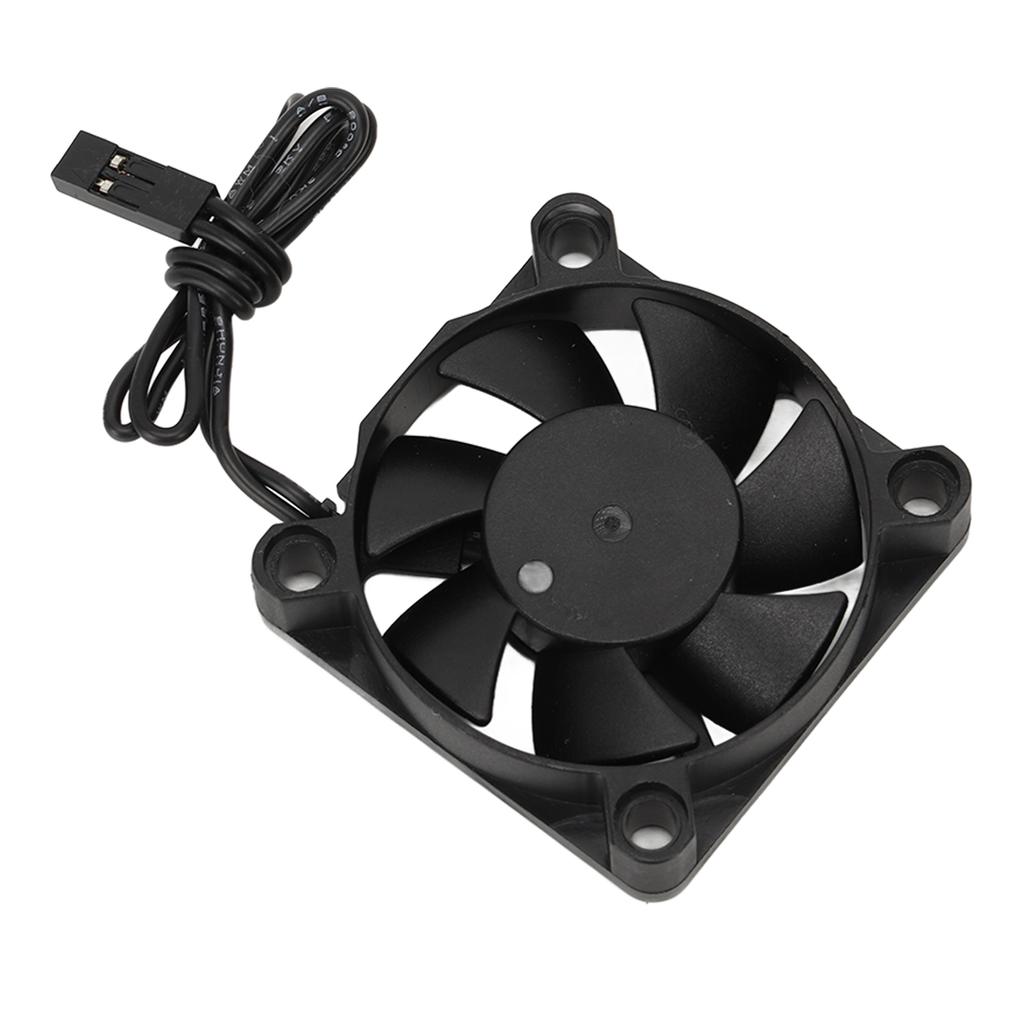 RC Cooling Fan Iron Plastic Lightweight Quick Speed RC Motor Cooler for 110 Traxxas 7.4V Black 45