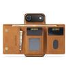 DG.MING M1 Series for iPhone Air Case Kickstand PU Phone Cover with Detachable Wallet