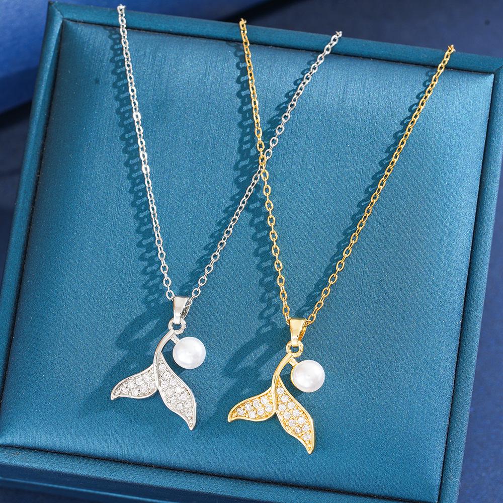 Elegant Versatile Pearl-Inlaid Sweater Necklace for Women - Mother's Day Gift