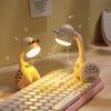 1 USB Rechargeable Miniature Retractable Giraffe Table Lamp, Reading and Ambient Night Light, Portable, for Outdoor, Bedroom, Study Room