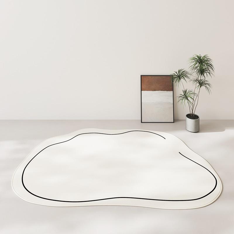 Living Room Carpet Solid Color Soft Non-Slip Bedroom Rug Furry Bedside Large Area Floor Mat Home Decoration Carpets Alfombras