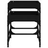 Side Tables 2 Pcs Black Wood Based Material