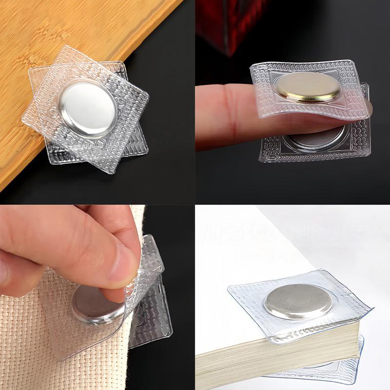 5Pairs Invisible Hidden Magnetic Metal Snaps Button Diy Accessories For Overcoat Handbag Garment Scrapbooking