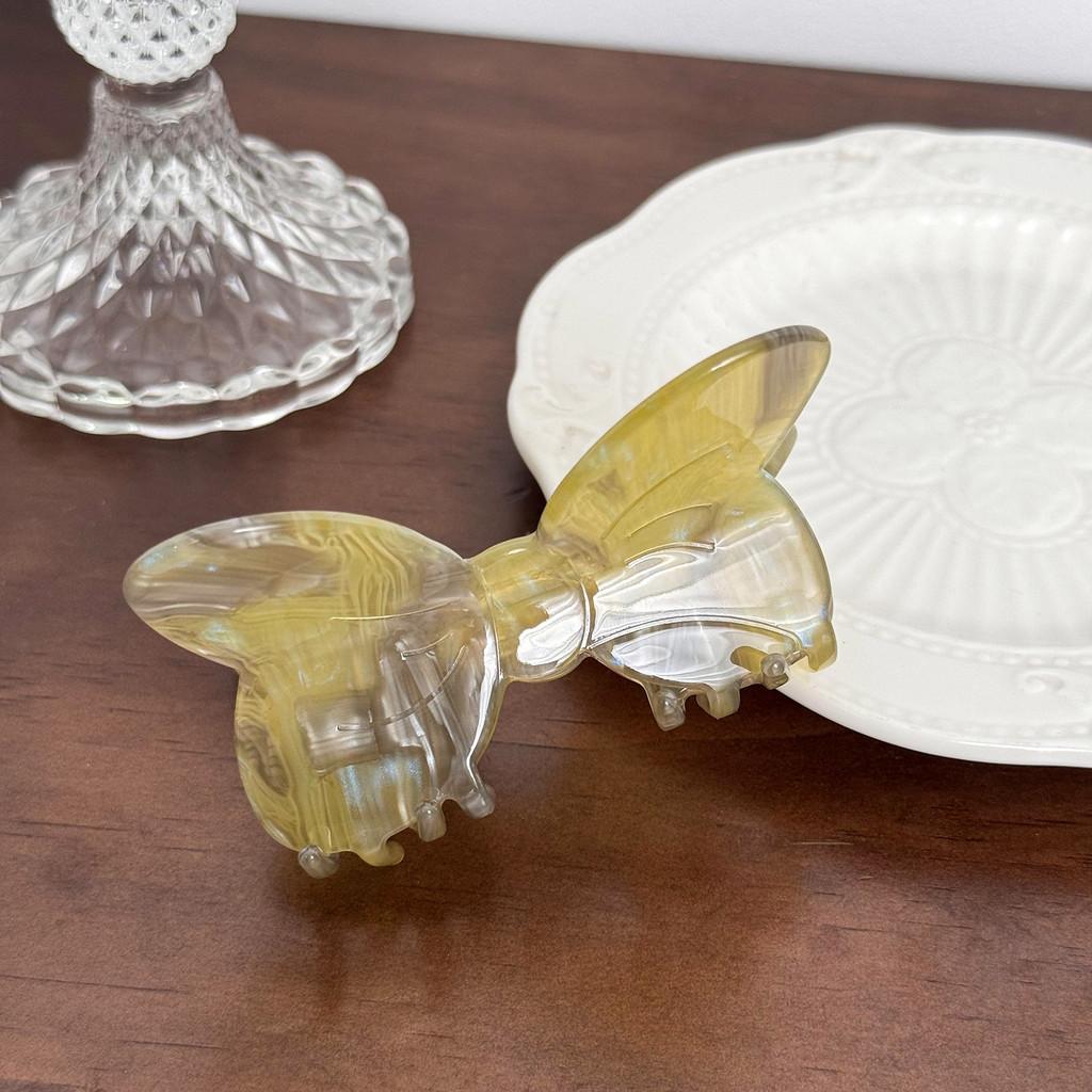 Stunning 2024 Summer Collection Acetate Hair Claw Clip With Colorful Bow Design