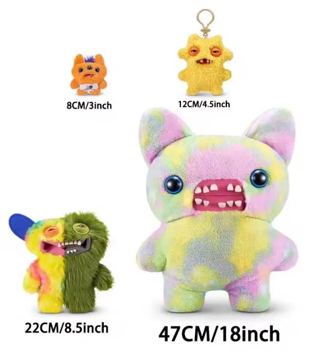 16 Inch Ugly Teeth Monster Plush Toy Kawaii Big Pillow Cute Doll Gift For Halloween Birthday