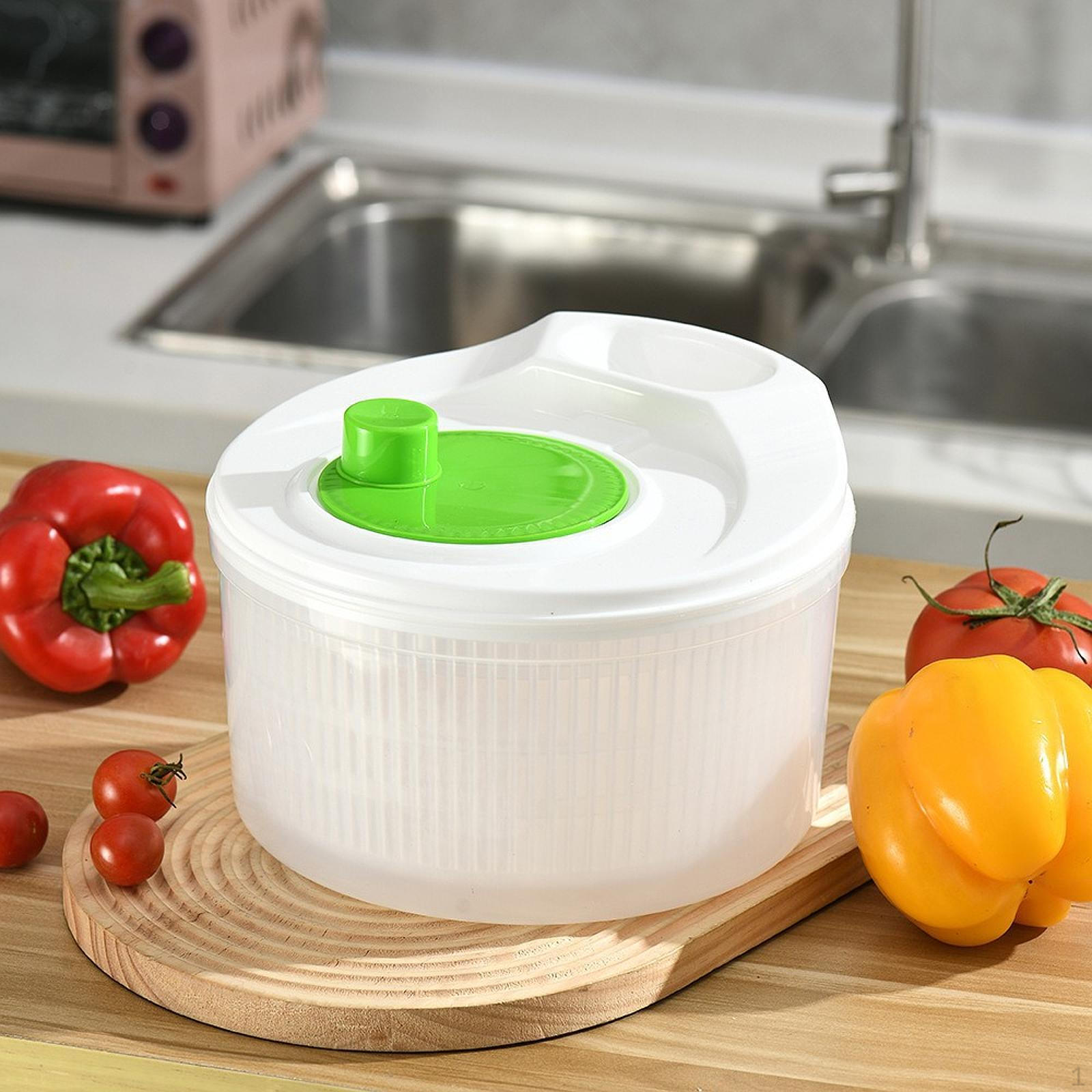 

Drain Basket Fruit Bowl Home Use Reusable Practical Convenient Storage Container Kitchen Green White