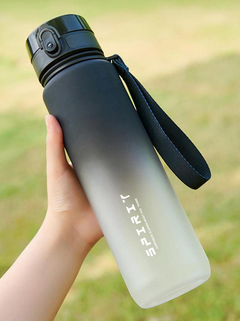 1PC 500ml, 650ml, 1000ml Large Capacity Plastic Gradient Water Cup, Outdoor Sports Water Cup, Direct Drinking Water Bottle for E