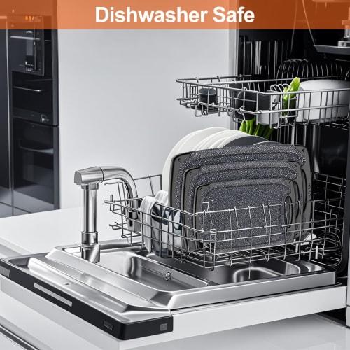 KIMIUP Kitchen Cutting Board (Set of 3) Professional Cutting Board Set, Dishwasher Safe, with Juice Groove and Carry Handle, BPA Free (Set of 3)