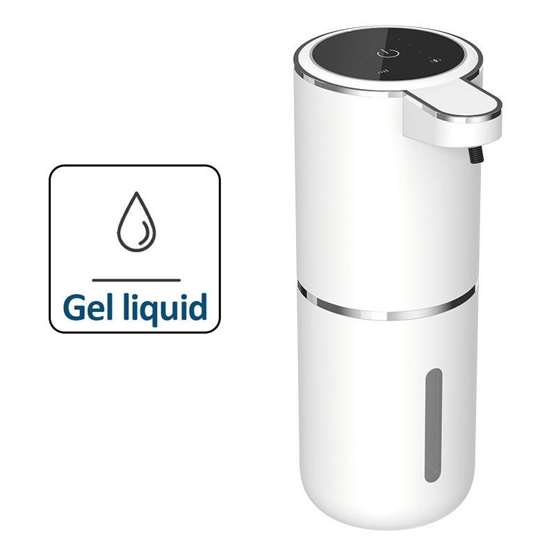 Distributeur de Savon Automatique 380ml Mousse/Gel Recharge USB Sans Contact Capteur Infrarouge Intelligent Distributeurs de Savon Liquide 4 Vitesses Lave-mains