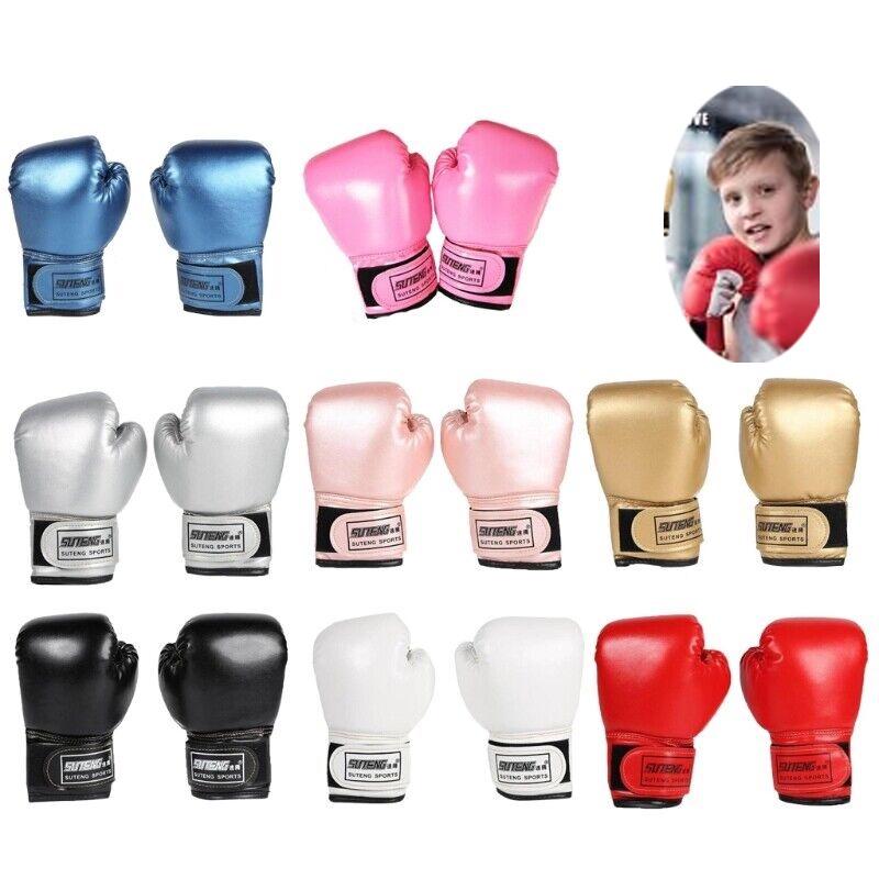 Stilvolle und strapazierfähige Sutent Glitzer Kinderboxhandschuhe Perfekt für Kampfsportverteidigung Gold Silber)