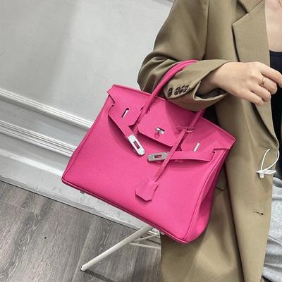 2026 neue goldene Schnalle silberne Schnalle Togo Platin Tasche Rindsleder erste Schicht 2530 echtes Leder Damen Tasche Europäisch und Amerikanisch Handtasche