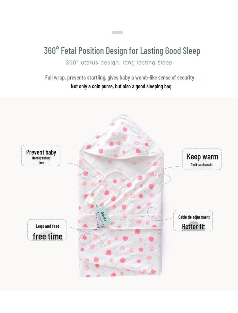 Pure Cotton Gauze Summer Newborn Swaddle Blanket - Thin Style Baby Wrap for Delivery Room Use