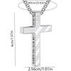 Stylish Titanium Steel Christian Cross Devout Elegant Bible Verse Inspirational Faith Flag Pendant Gifts