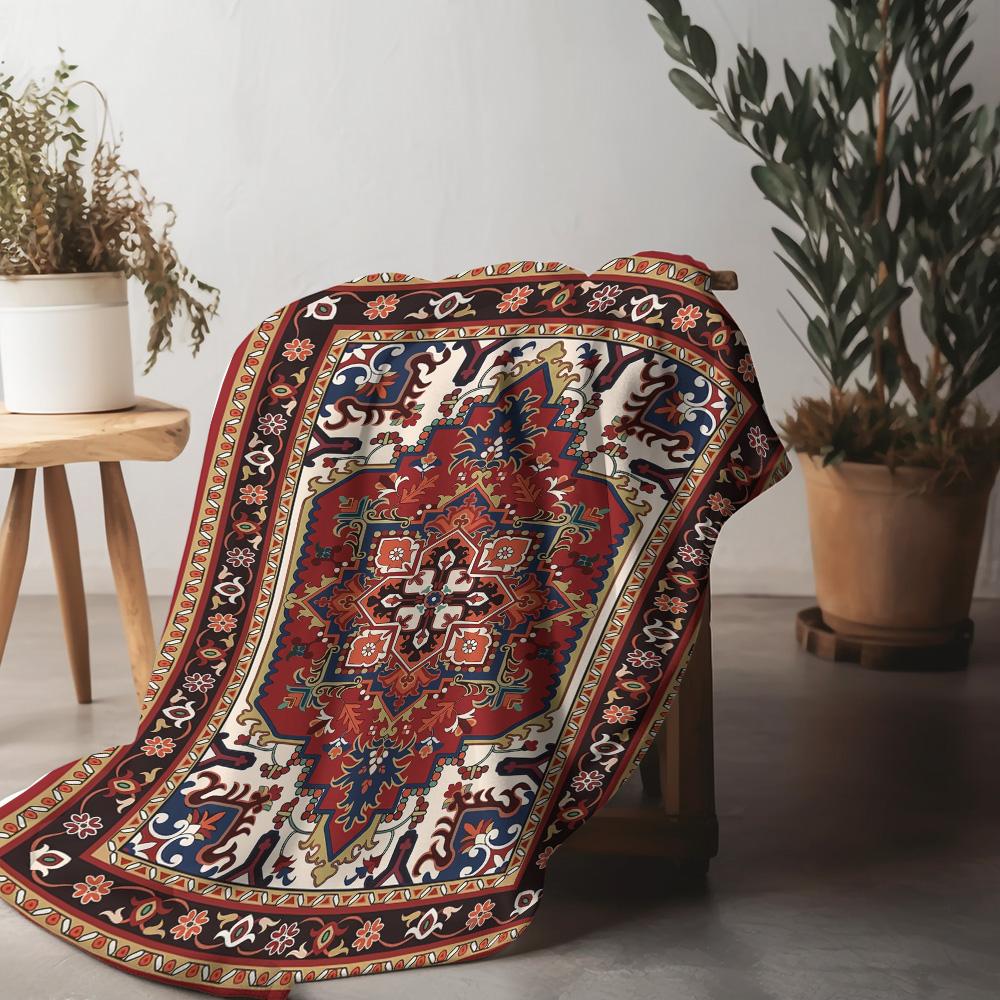 Turkse Vintage Etnische Kilim Kleed Plaid Deken Bed Bank Decoratief Kussenhoes Cadeau