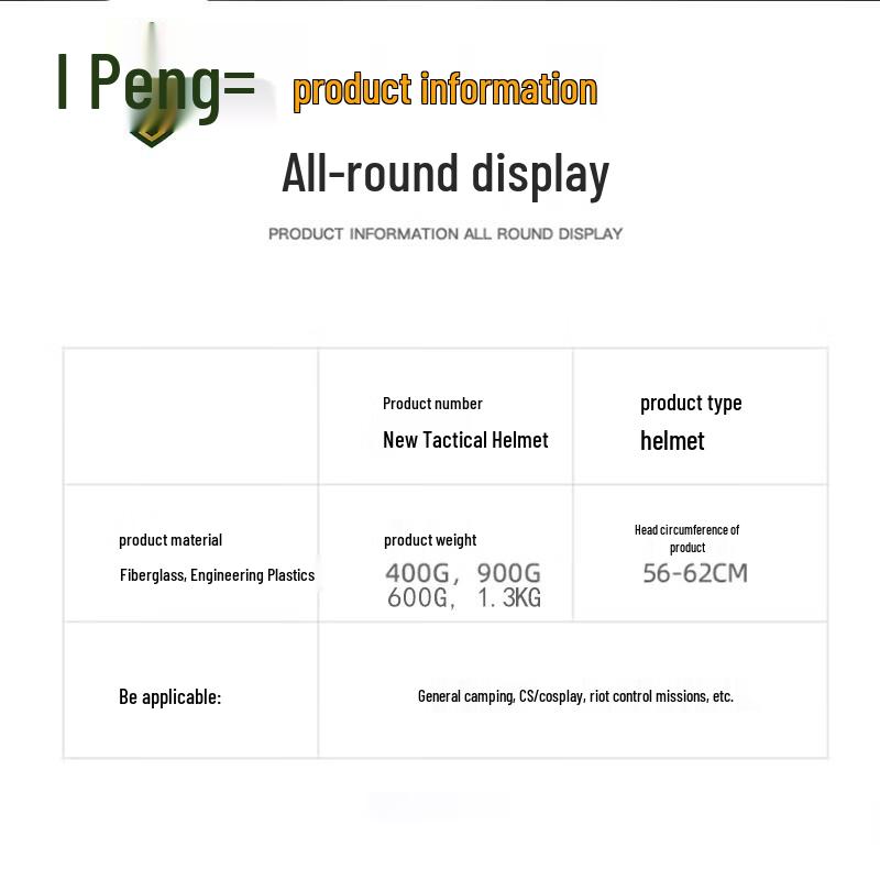 Rongpeng M19 Tactical Camouflage Ultralight Helmet