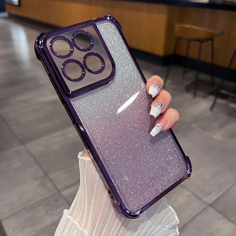 Luxury Plating Edge Glitter Case For Motorola Signature Moto G77 G67 G86 Power G56 G66J/Y Edge 70 Ultra 60s Fusion 50 Pro Cover