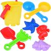 Set of Sand Toys, Bucket, Molds, Rakes ZA5078