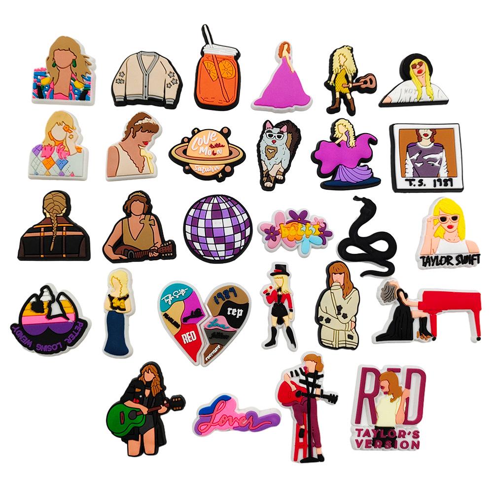 84 Exquisite Anime Shoe Charms: Soft Rubber Buckles for DIY Clogs and Cute Decorations