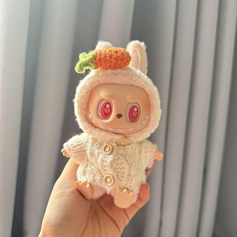 Only Clothes, First and Second Generation, Labubu Clothes, Pendants, Canvas Accessories, Knitting, Rabbit Ear Headband, Cute