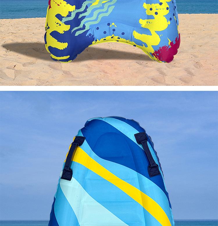 Eco-Friendly Children's Inflatable Surfboard: Thickened PVC Floating Board with Handle for Summer Water Play.