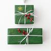 Christmas Gold Hot Stamping Transparent Round Self-Adhesive Stickers for Gift Packaging